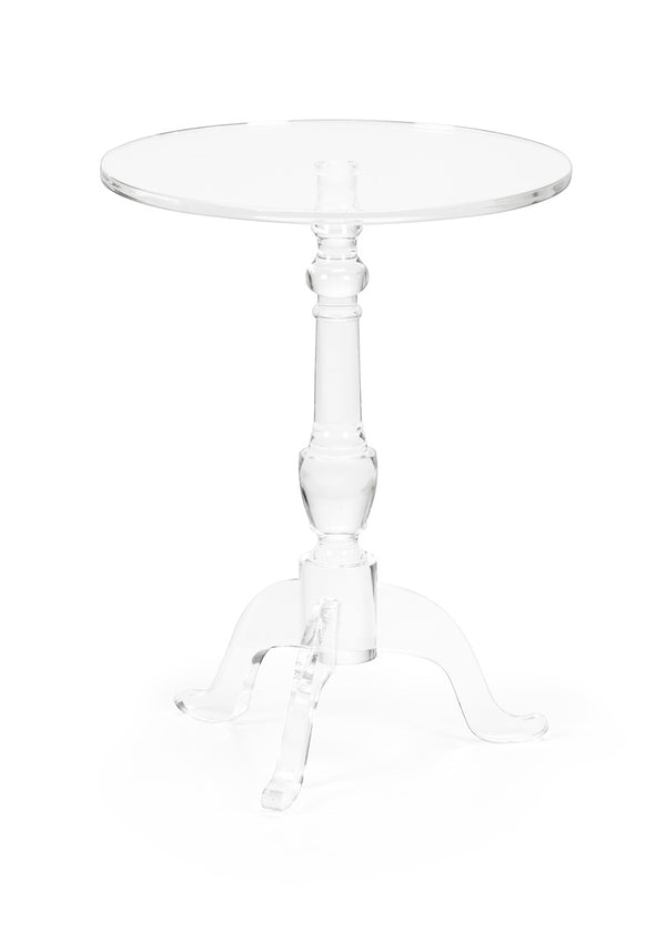 Chelsea House Acrylic Pedestal Side Table