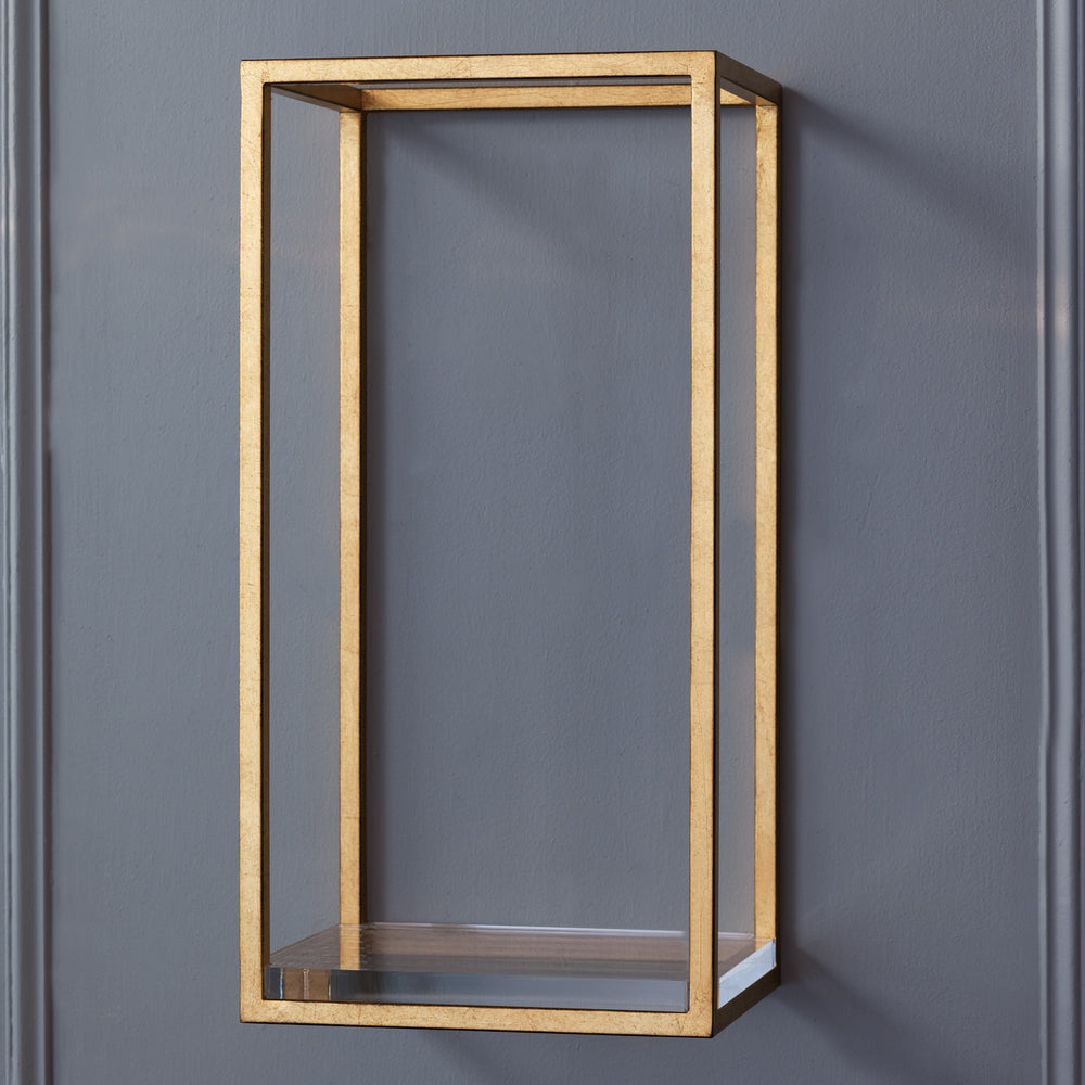 Port 68 Drake Wall Shelf in Gold