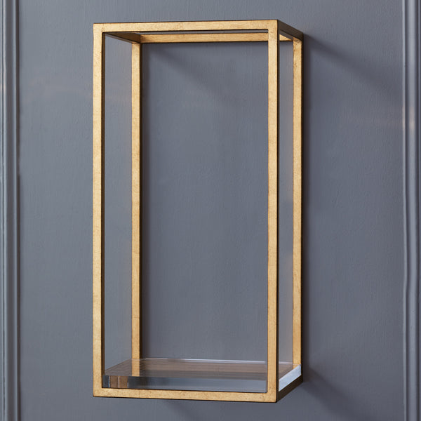 Port 68 Drake Wall Shelf in Gold