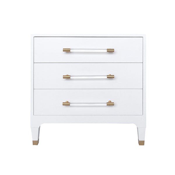 Worlds Away Amber Nightstand