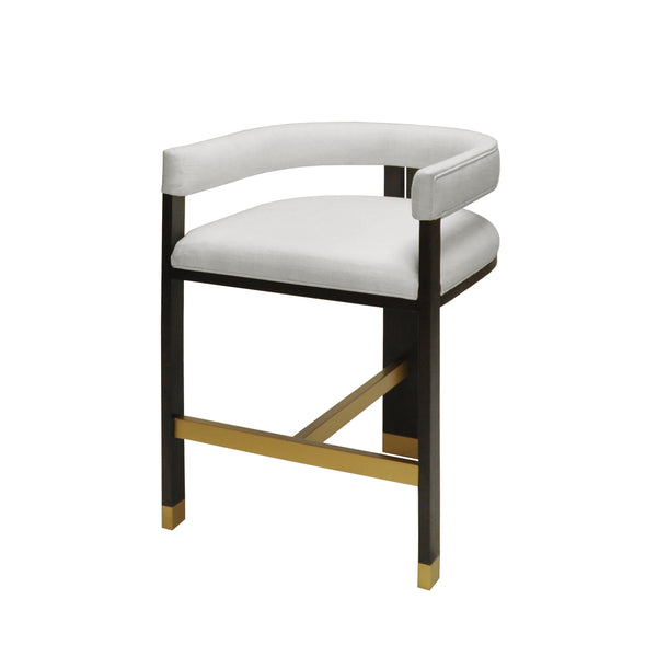 Worlds Away Cruise Counter Stool in Burl Wood
