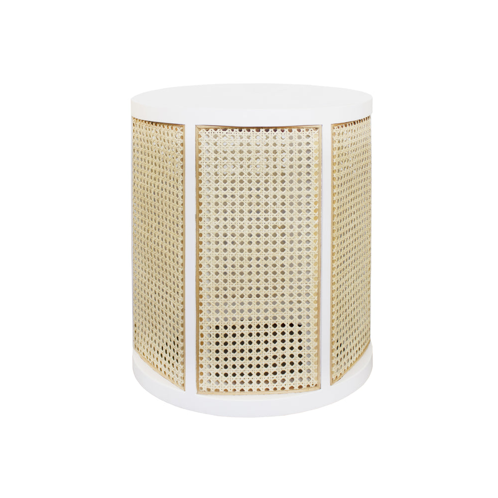 Worlds Away Freya Cane Side Table