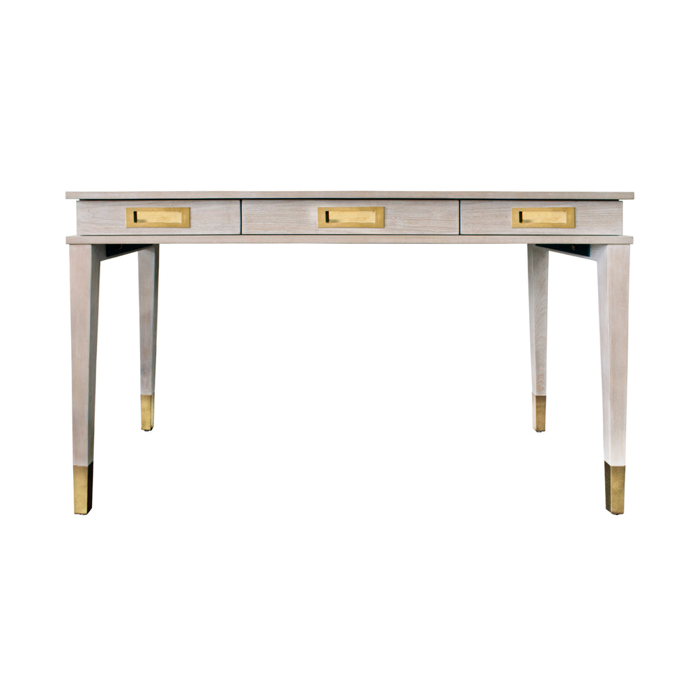 Worlds Away Plato Desk Cerused Oak