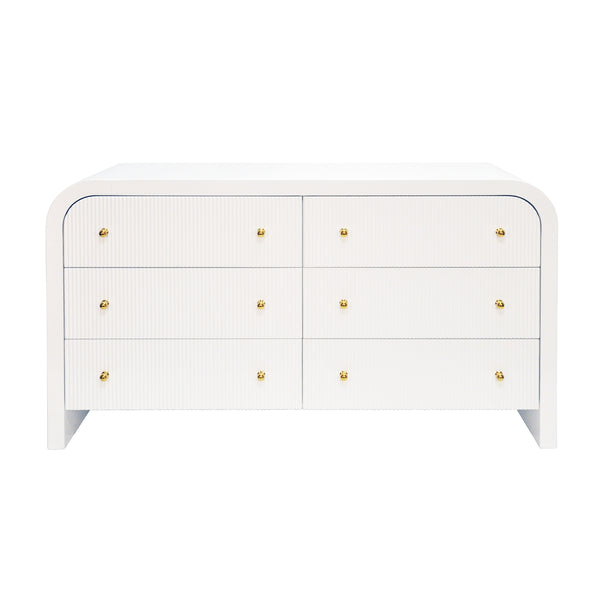 Worlds Away Valentina White Dresser