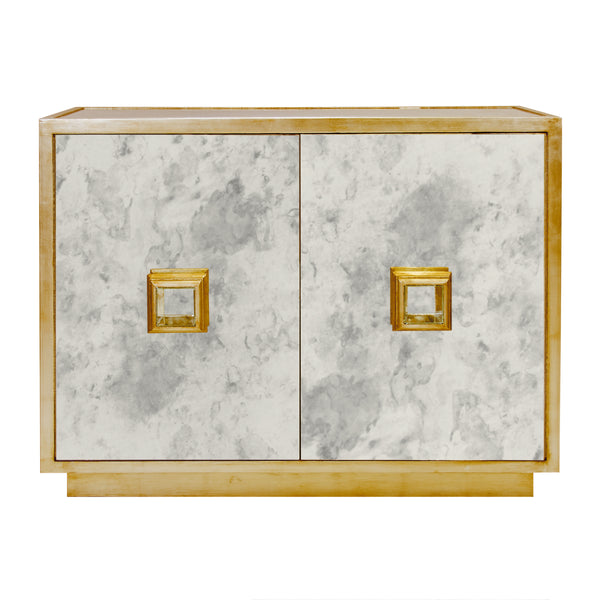 Worlds Away Winslow Mirrored Cabinet